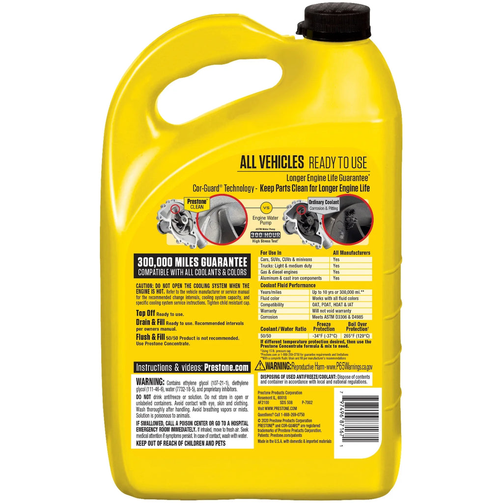 1 Gal Antifreeze Coolant Ready to Use A737