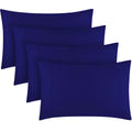 Standard Size Set of 4 Pillow Cases, Royal Blue E1988