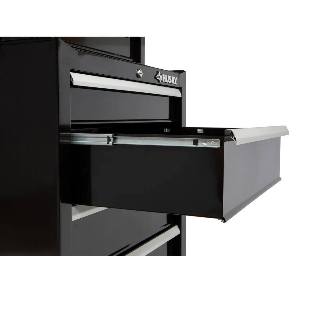 26 in. W 4-Drawer Rolling Cabinet Tool Box Chest in Gloss Black W735