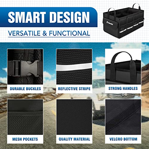 Collapsible Car Trunk Organizer with Lid, Black A83036