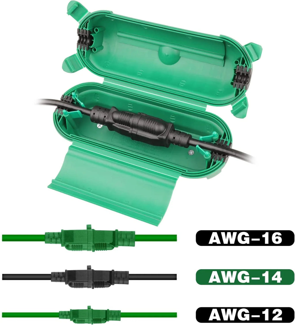 3 Pack Green Weatherproof Electrical Connection Box N491905