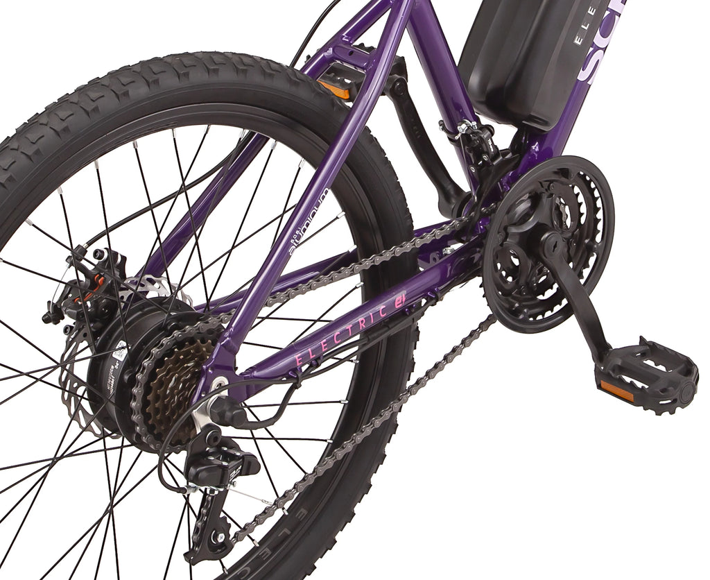 24" Purple Electric Mountain Bike D922