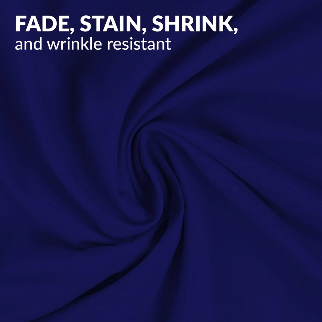 Standard Size Set of 4 Pillow Cases, Royal Blue E1988