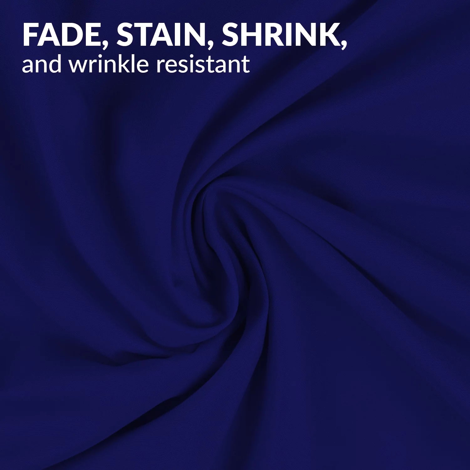 Standard Size Set of 4 Pillow Cases, Royal Blue E1988