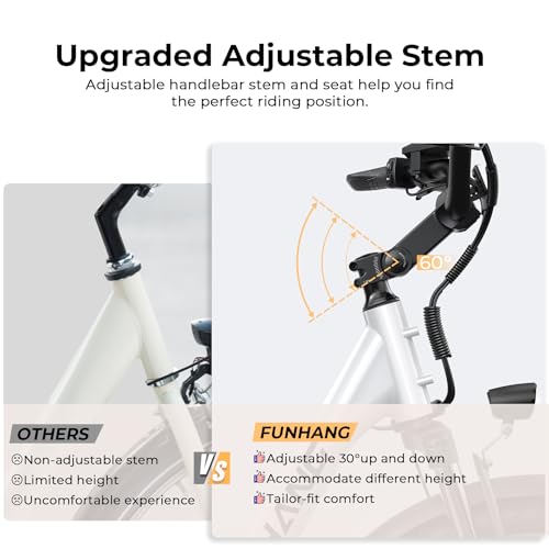 26" Step Thru Electric Bicycle with 48V Removable Battery D909