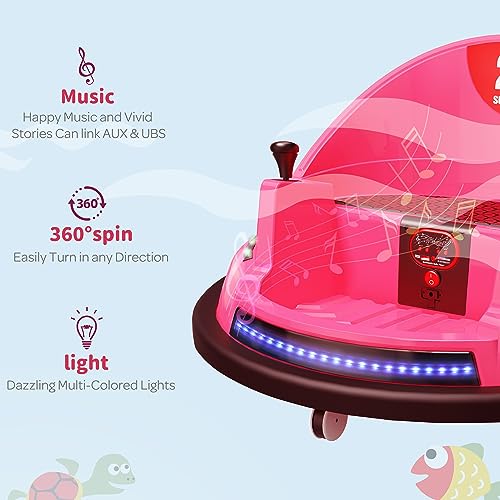 12V Blue Toddler Bumper Car with Remote Control V9053
