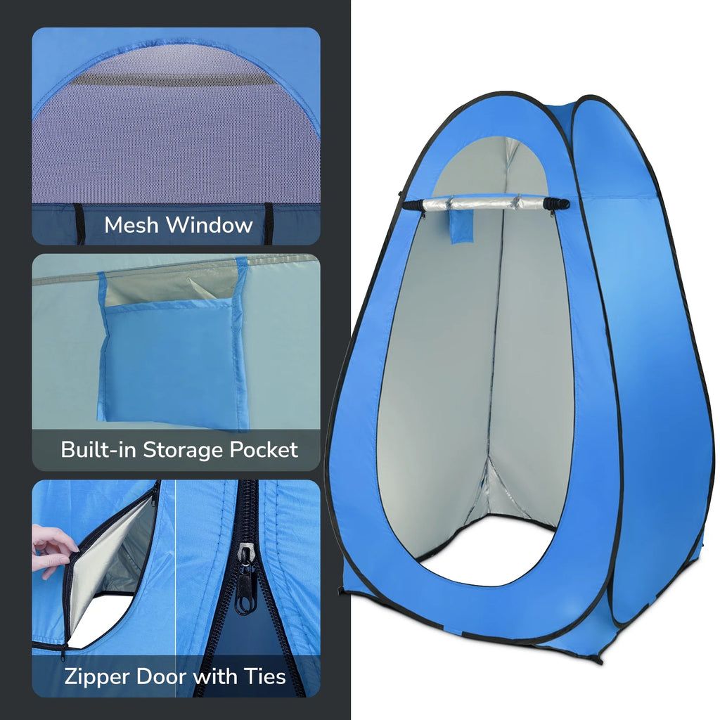 Blue Pop Up Camping Shower Tent A27503