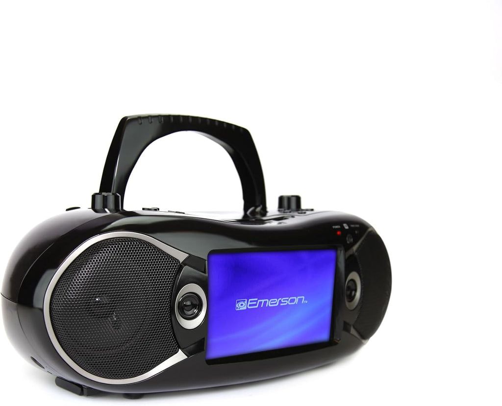 Black 7" Bluetooth DVD Boombox with AM/FM Radio N7025