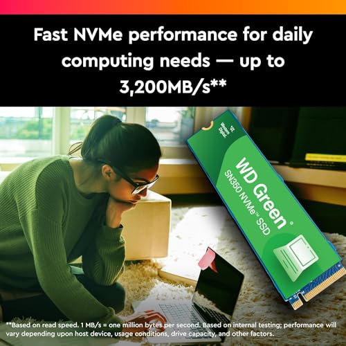 500GB WD Green SN350 NVMe Internal SSD Solid State Drive U235