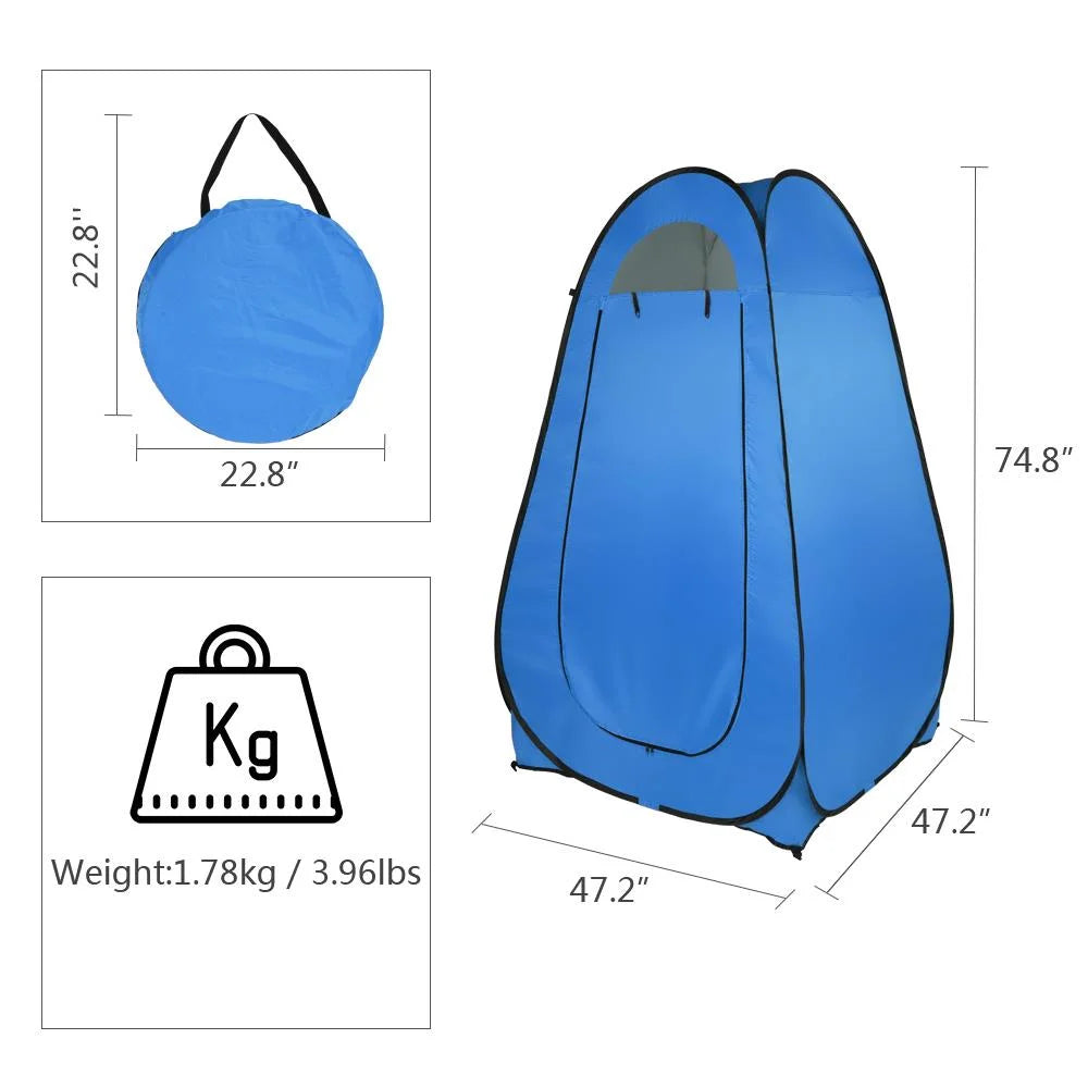 Blue Pop Up Camping Shower Tent A27503