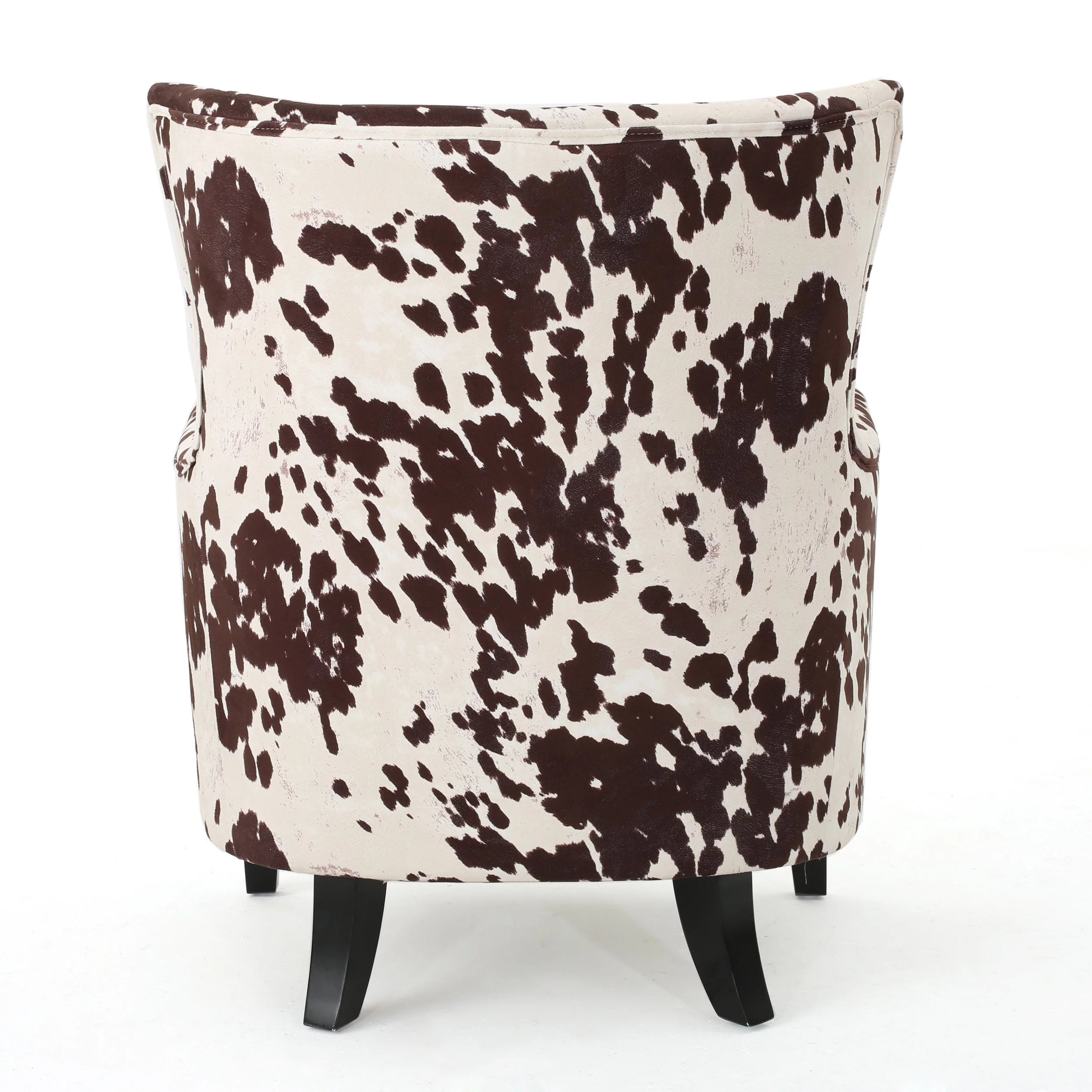 Beige Velvet Club Chair U3702