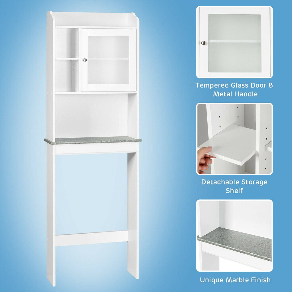 White Over The Toilet Storage Cabinet I5159