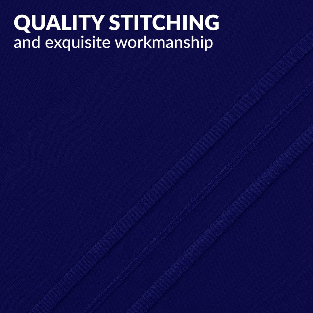 Standard Size Set of 4 Pillow Cases, Royal Blue E1988