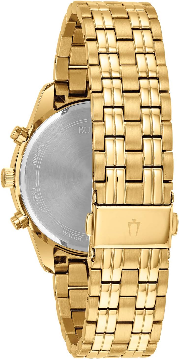 Gold Tone Stainless Steel Chronograph Quartz Watch N12530