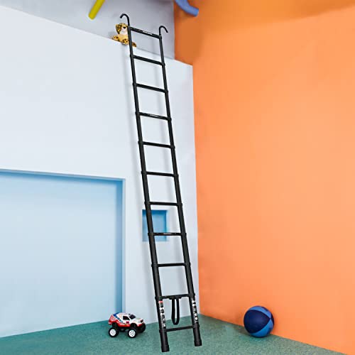 20.5ft Aluminum Telescoping Ladder with 2 Roof Hooks J870