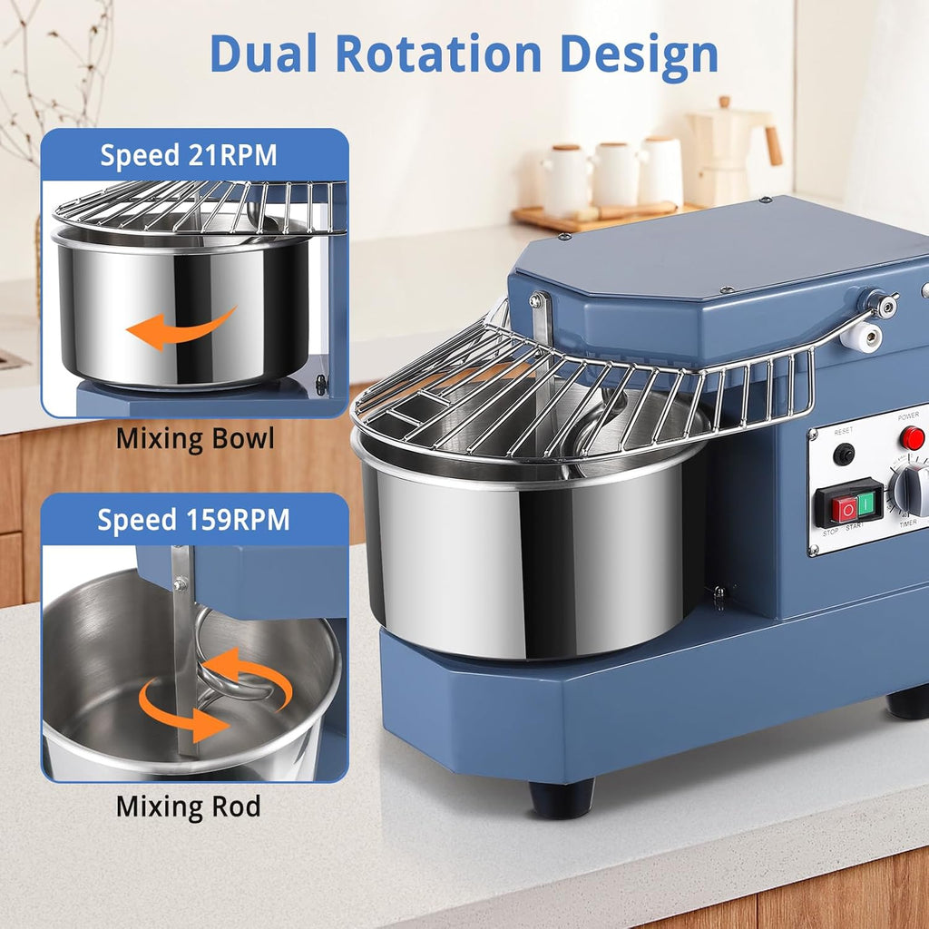 8Qt Stainless Steel Bowl Dough Mixer U601656