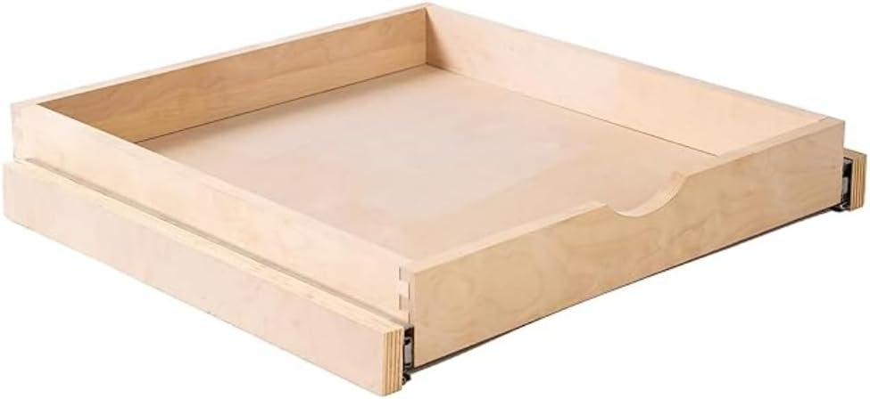 15W x 4H inch White Shaker Roll Out Tray C5313