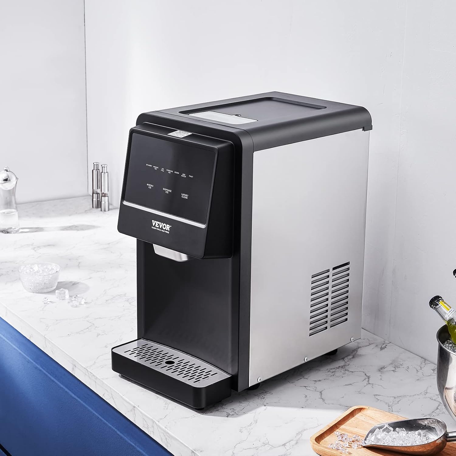 62lbs Countertop Nugget Ice Maker with Self-Cleaning O581523