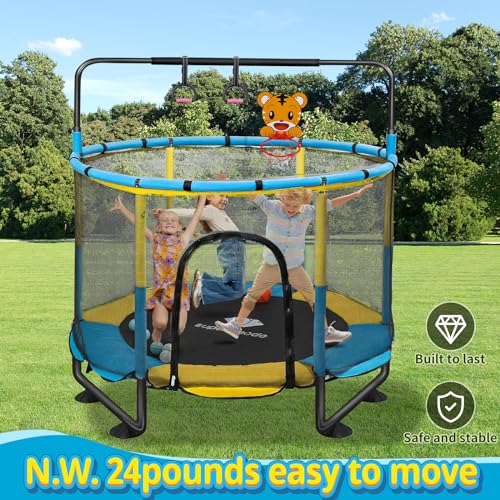 5FT Toddler Trampoline with Enclosure Net B20307