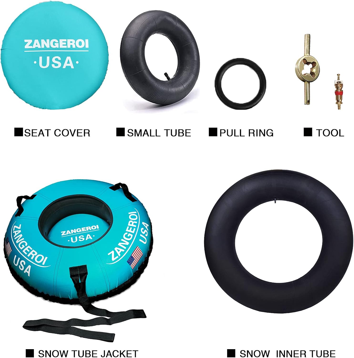45 inch Heavy Duty Inflatable Snow Tube with Cover Z822031