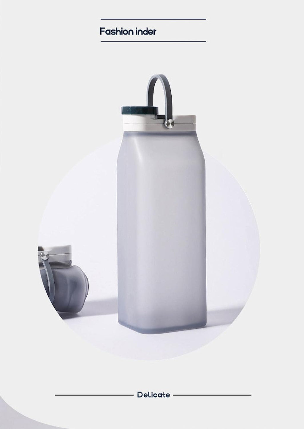 600ml Silicone Collapsible Water Bottle Z99981