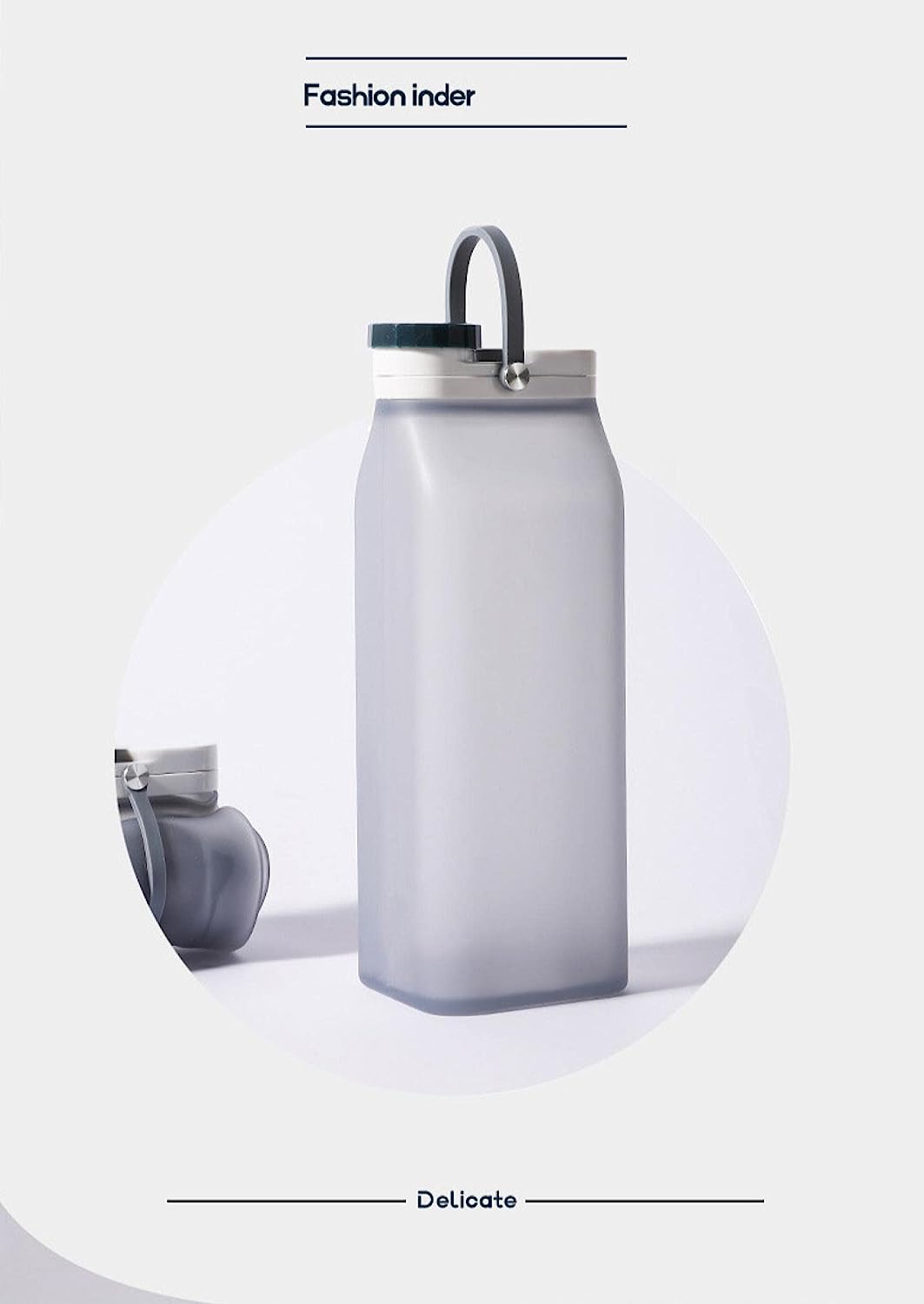 600ml Silicone Collapsible Water Bottle Z99981