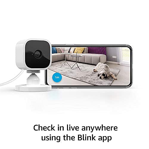 Compact indoor plug-in smart security camera, 1080p HD video, night vision, motion detection, two-way audio, 2 cameras (White) E959