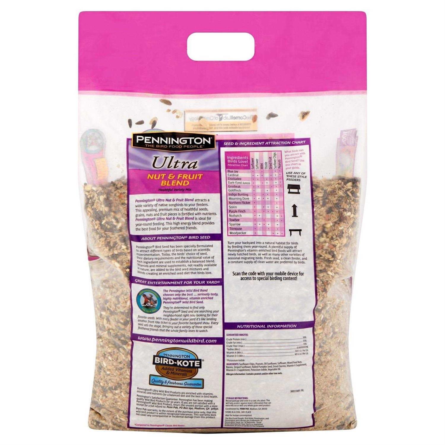 Ultra Fruit & Nut Blend Wild Bird Seed and Feed L52436