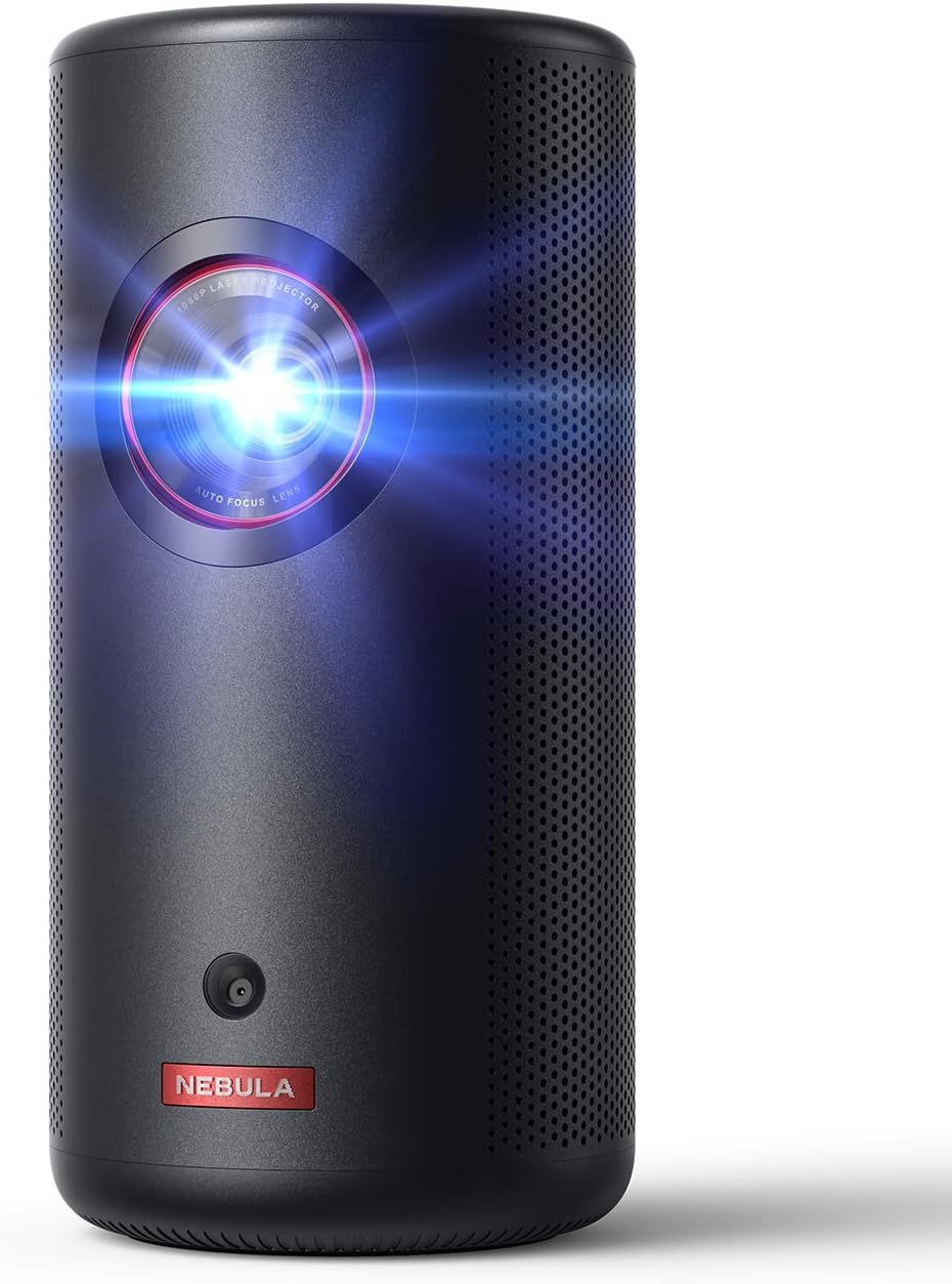 Mini Smart TV Projector with wifi and bluetooth, Laser Projector, 2.5H Built-in Battery W411559