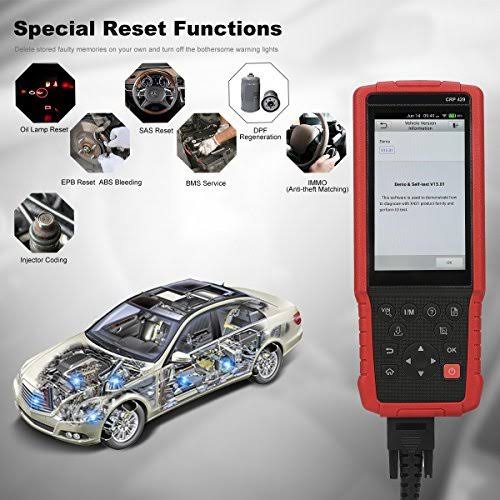 OBD2 Diagnostic Scanner with Injector Coding ABS Bleeding Oil Reset C7508
