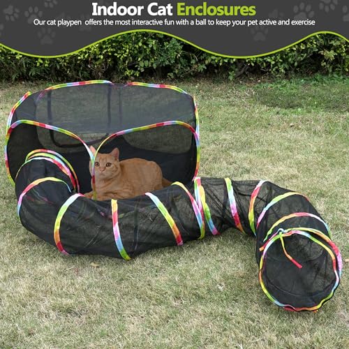Outdoor Cat Enclosure with Storage Bag T381535