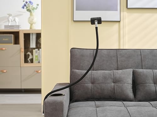 Green Convertible Sleeper Sofa Bed with USB Charging Cupholders R804984