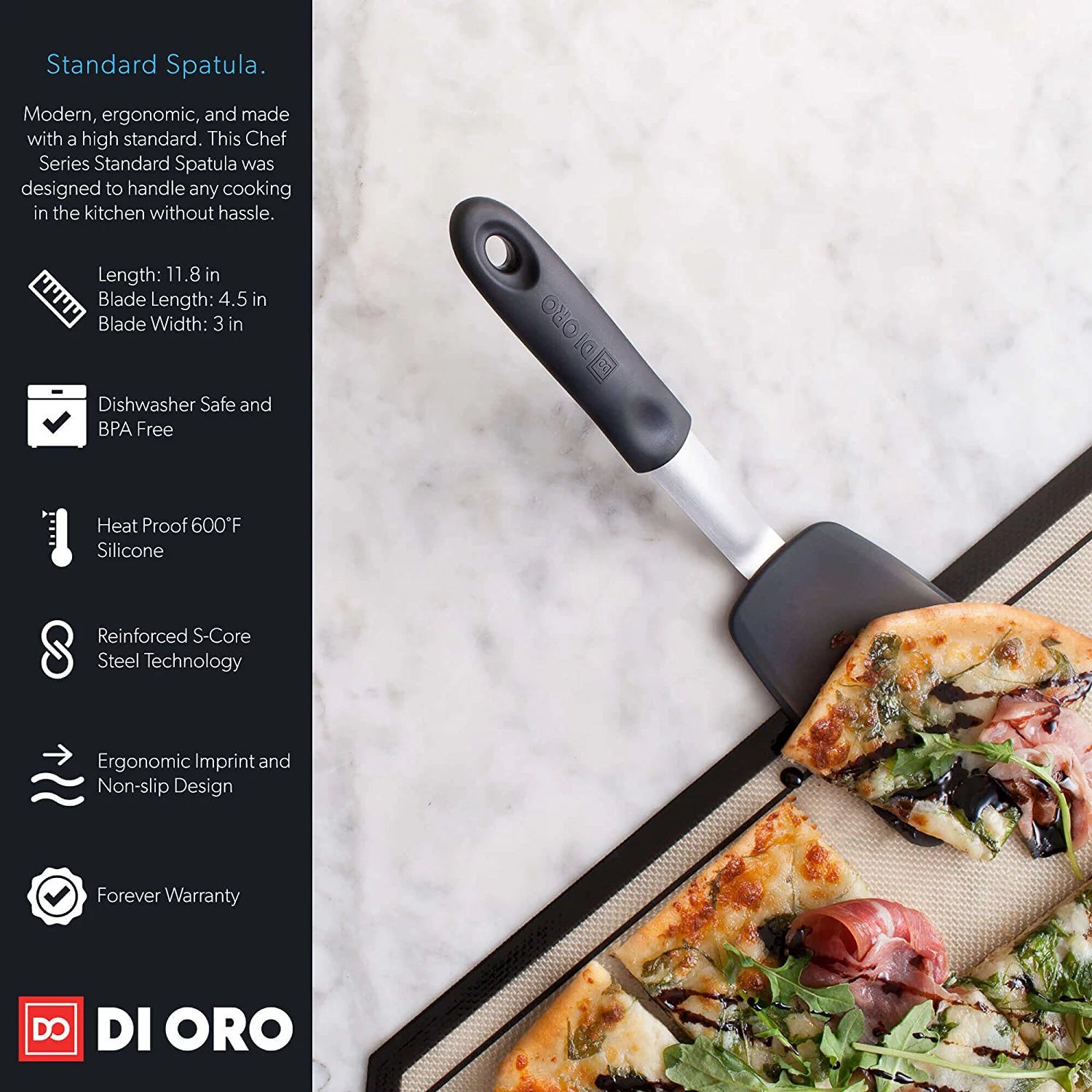 3-Piece Silicone Turner Spatula Set D390