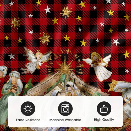 Buffalo Plaid Christmas Tree Skirt 48 Inch K414
