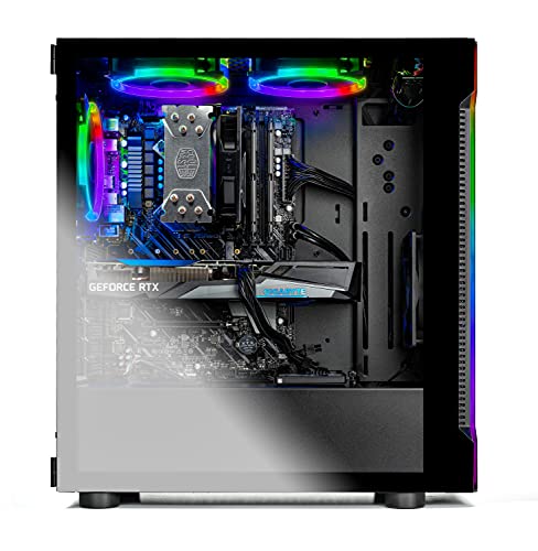 Black Intel Core-i7 9700KF RTX 3060 12GB 16GB DDR4 1TB SSD Gaming PC Desktop A5259