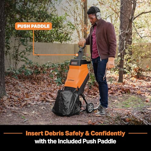 Electric Wood Chipper Shredder 15-Amp 1.8-Inch Cutting Diameter Z48818