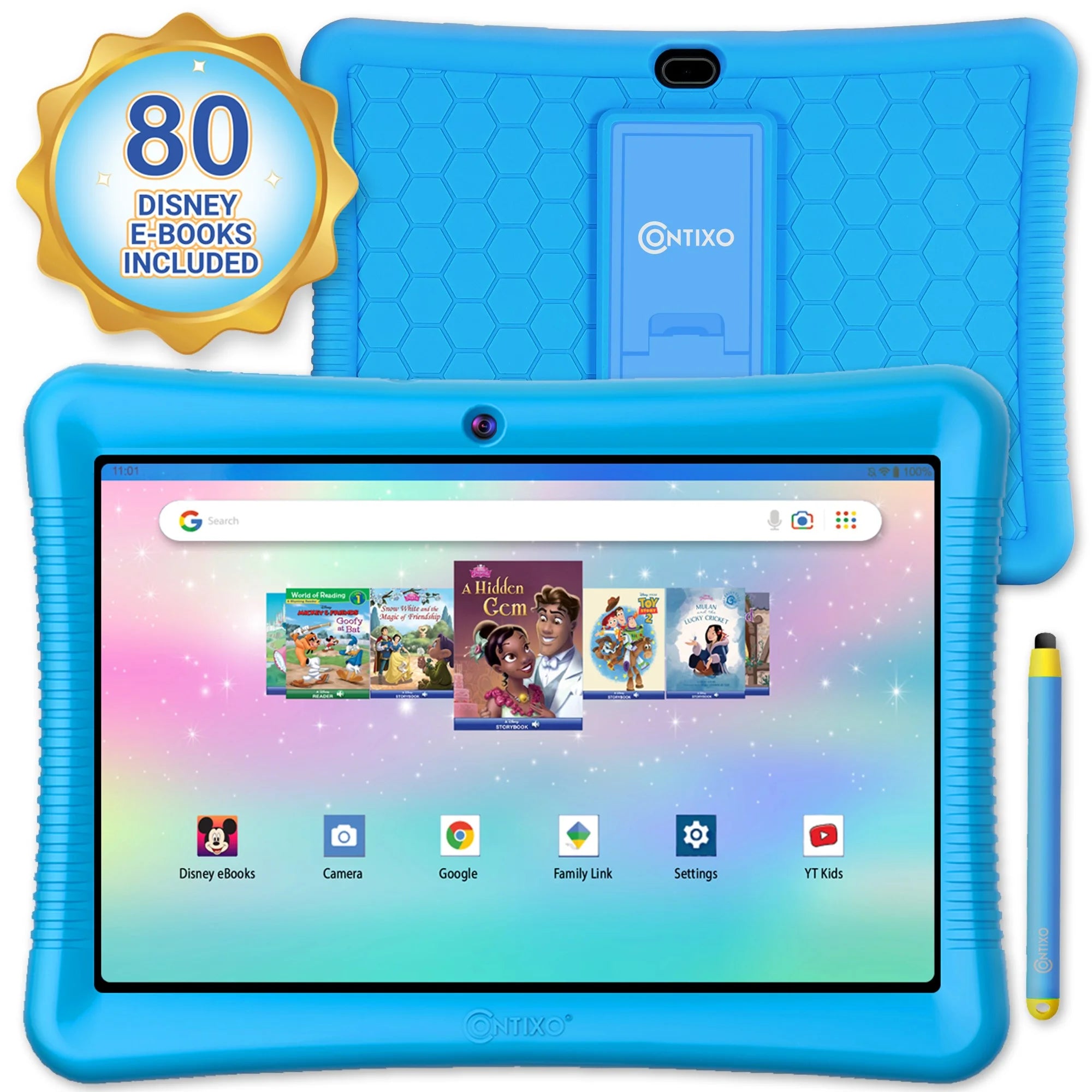 10" Android Kids Tablet and Smart Watch Bundle 64GB, Blue H604