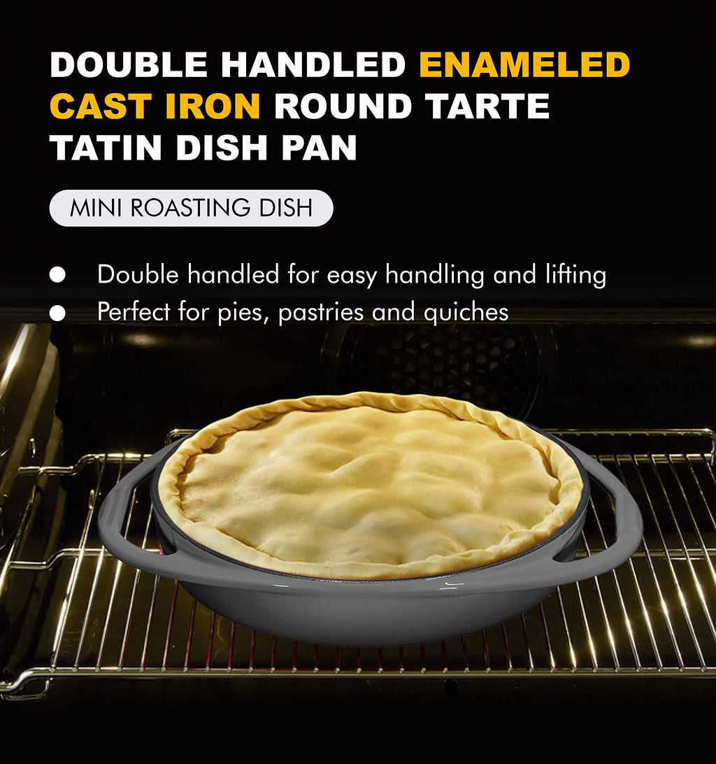 Gray Cast Iron Round Bakeware Pan N503