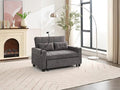 Green Convertible Sleeper Sofa Bed with USB Charging Cupholders R804984