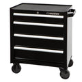 26 in. W 4-Drawer Rolling Cabinet Tool Box Chest in Gloss Black W735