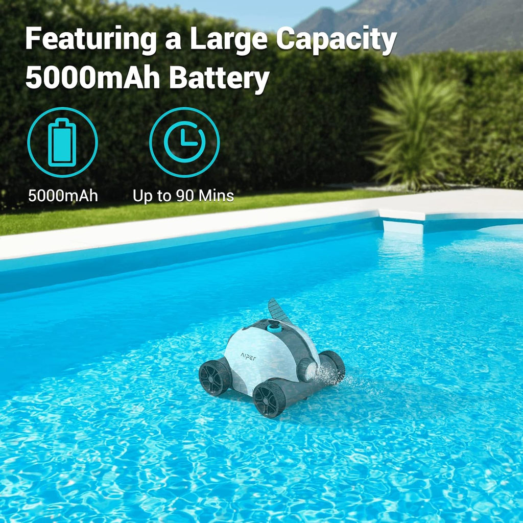 Cordless Robotic Pool Cleaner with Dual-Drive Motors K790