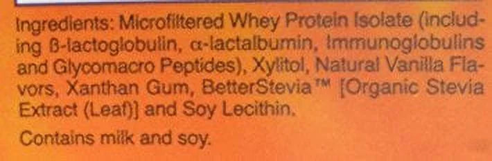 Whey Protein Isolate Powder Creamy Vanilla 10 lbs. L50013