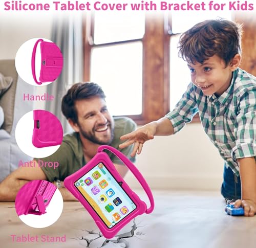 7 inch Android Tablet with 32GB, Shockproof Case Pink H58214