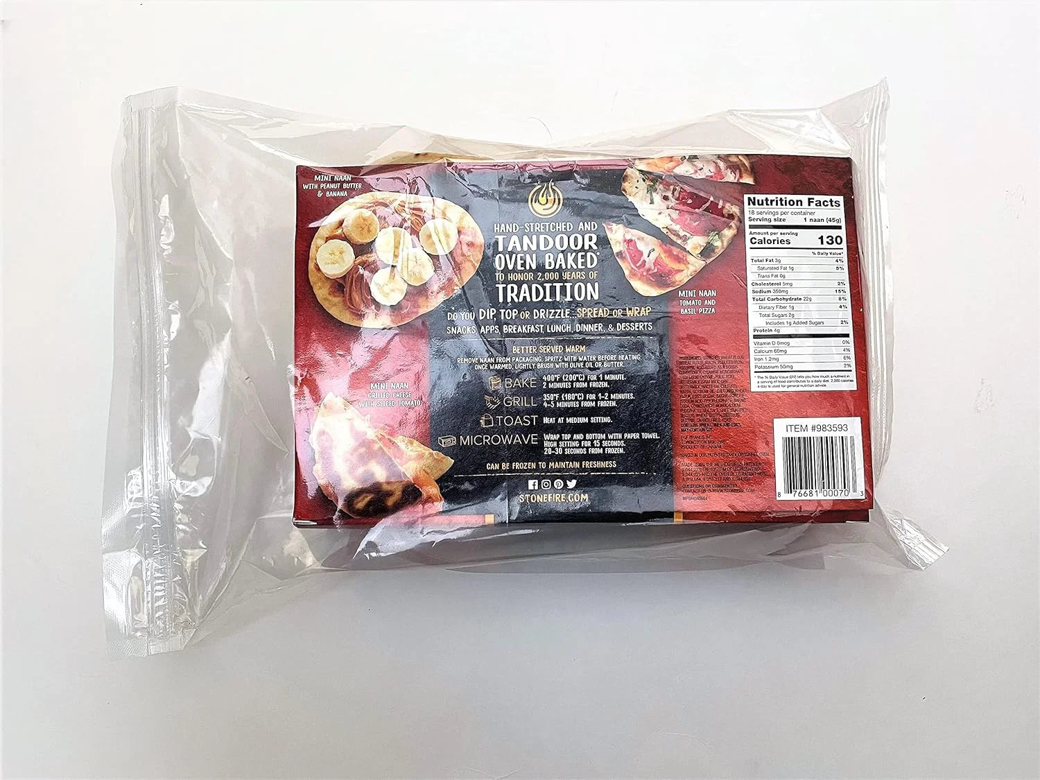 18 Mini Flatbreads in Resealable Packaging O6493