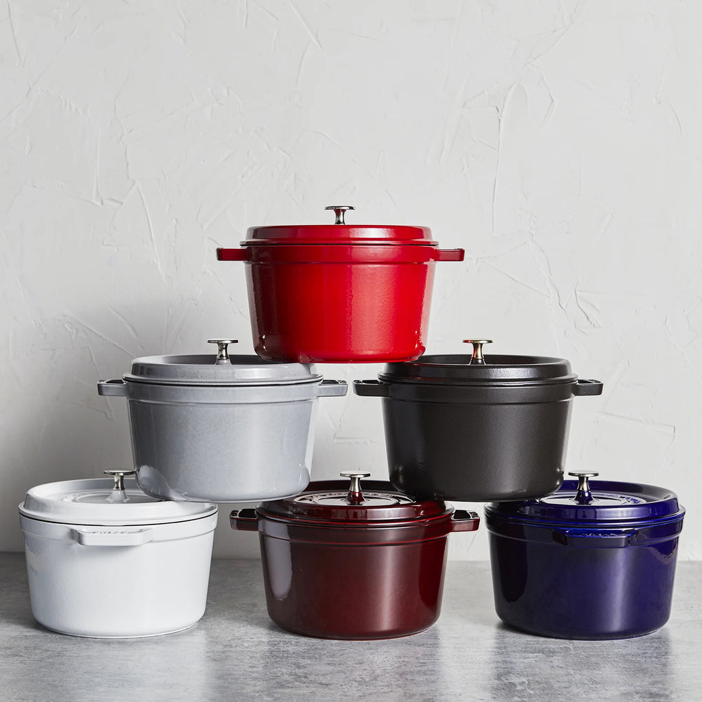 Cast Iron Dutch Oven 5-qt Tall Cocotte, Cherry I81762