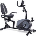 Recumbent Exercise Bike with Bluetooth, 8 Levels Magnetic Resistance and Pulse Rate Monitor, 350 LB Weight Capacity G196904
