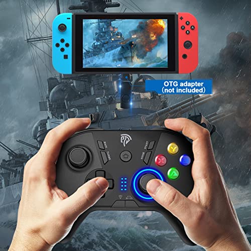 Wireless Gaming Controller with Dual Vibrate and 4 Customized Keys G6288