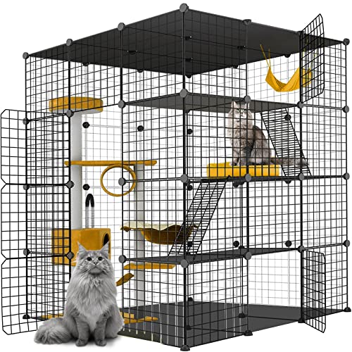 Large Cat Cage Metal Wire Playpen O527449