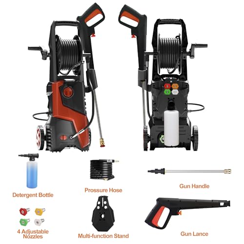Electric Pressure Washer 5000PSI 3.5GPM with 20FT Hose & 16.3FT Cord N850