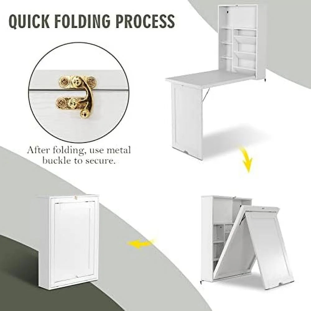 Wall Mounted Foldable Wood Desk Q823770